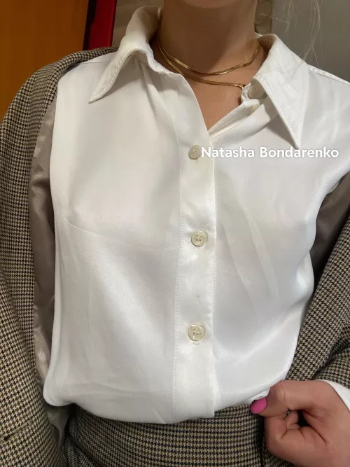 in the office without a bra!  by NatyBond_OF