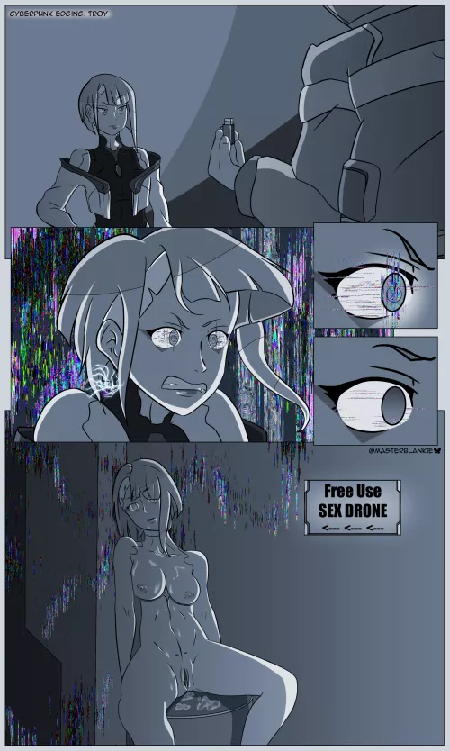 Lucy getting hacked by... David? [Cyberpunk Edgerunners] (MasterBlankie) by Master_Blankie