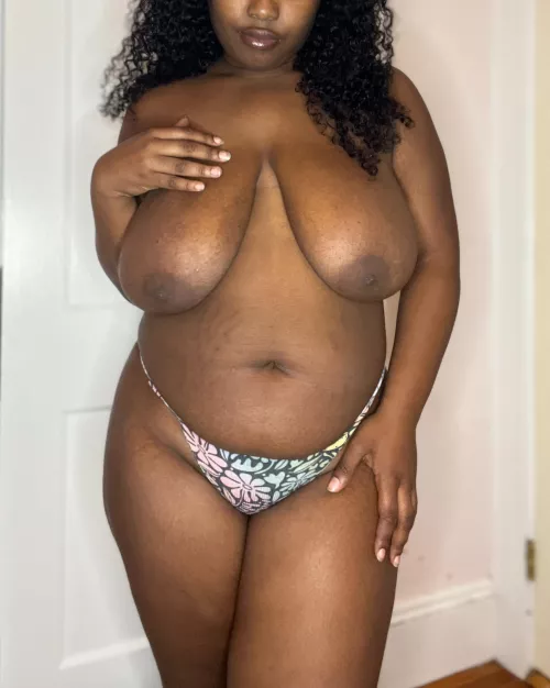 My boobs go up a cup size when I have my period. This is their usual size! by Yummie_64