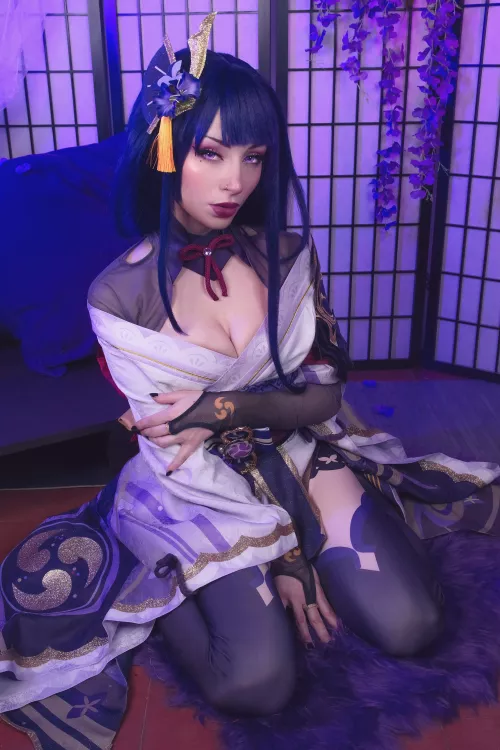 My Raiden Shogun cosplay from Genshin Impact (Shiroktsne) by Weird-Doughnut7002