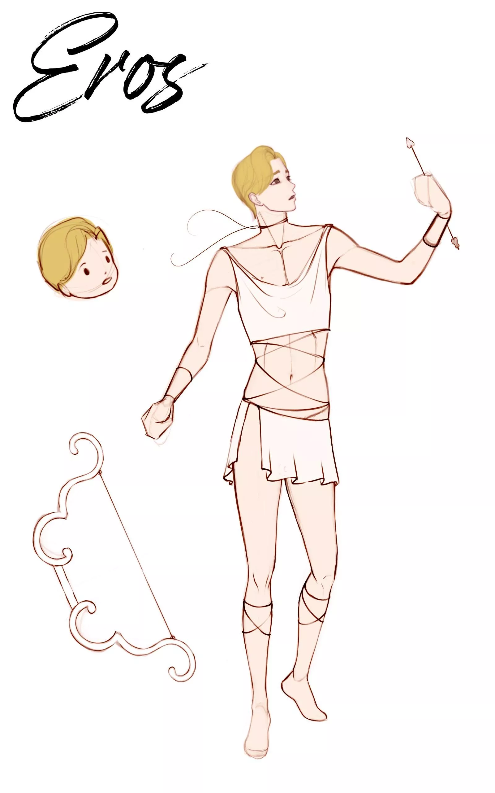 My Webtoon character sheet  posted by ladiosart