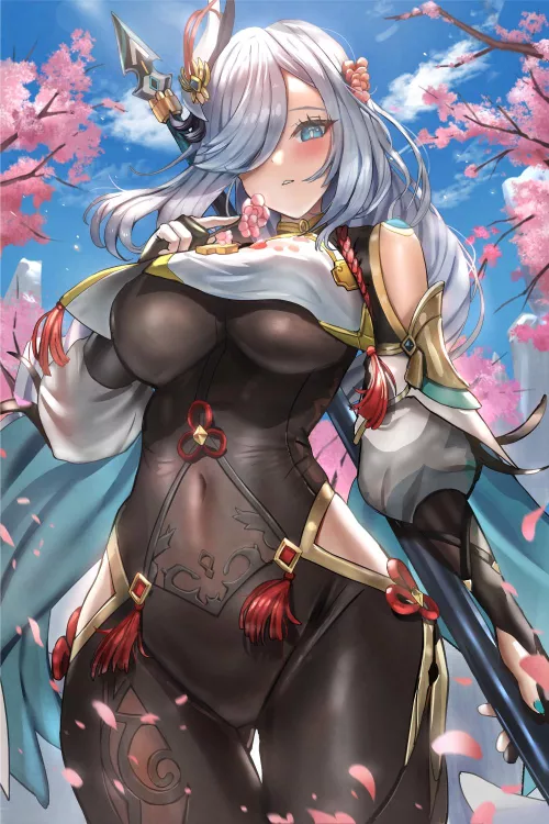 Shenhe [Genshin Impact] by CheetahSperm18