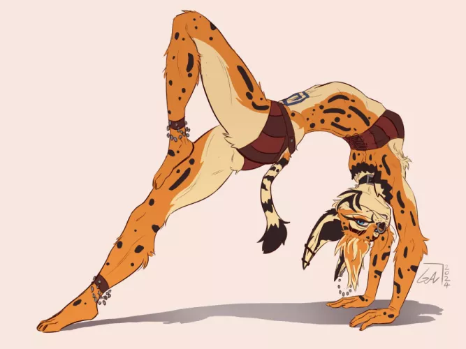 Stretch routine ✨ - Art by me :) by Galinn-Arts