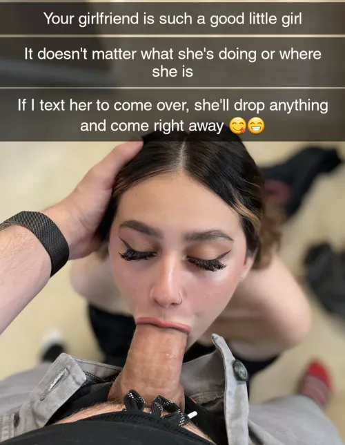 Your girlfriend is such a good girl for her bull by Captiondude1996