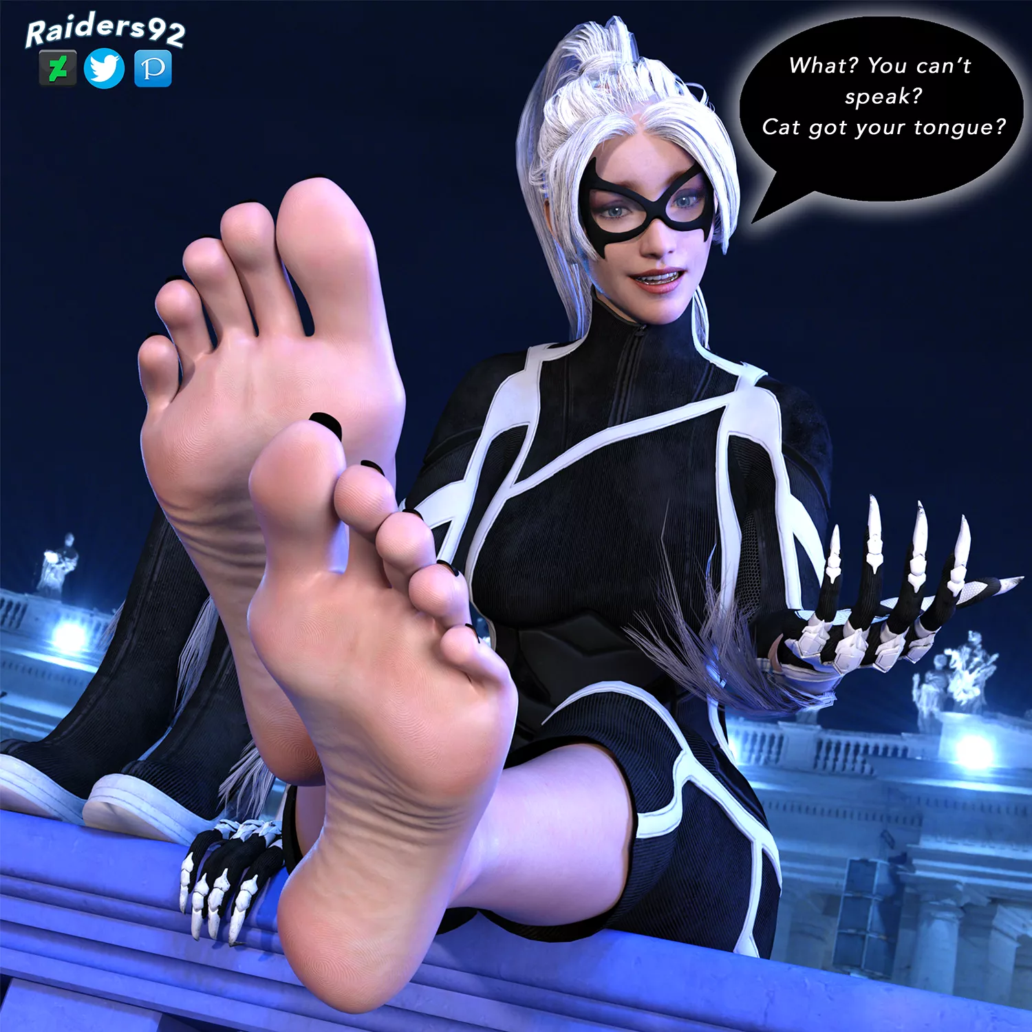 Black Cat (Spider-Man) [Artist: Raiders92] posted by ComaOfSouls