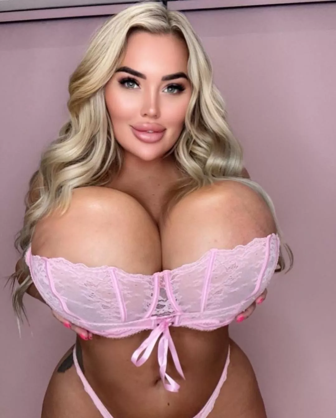 Blonde Bimbo Huge Fake Tits posted by JJCAngler