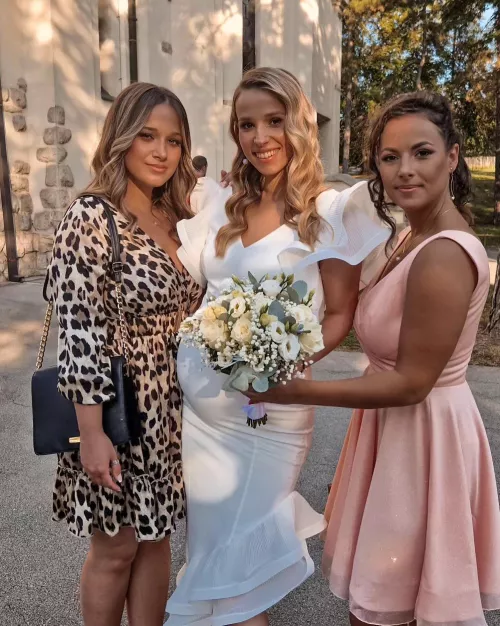 Bride and maids by minkoil81