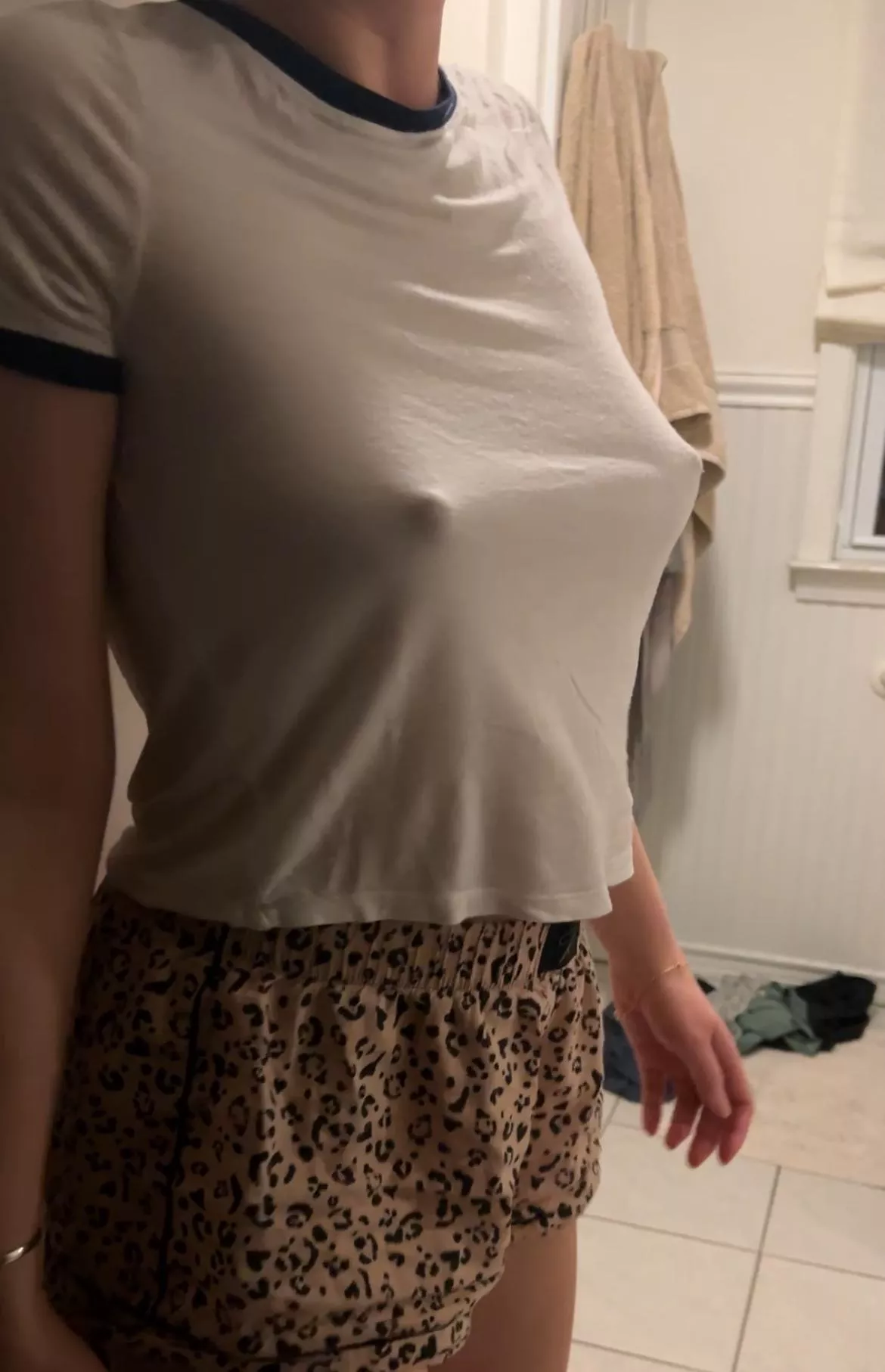 check out my pokies from the side see how far my little bumps sick out posted by daisypetalsgw