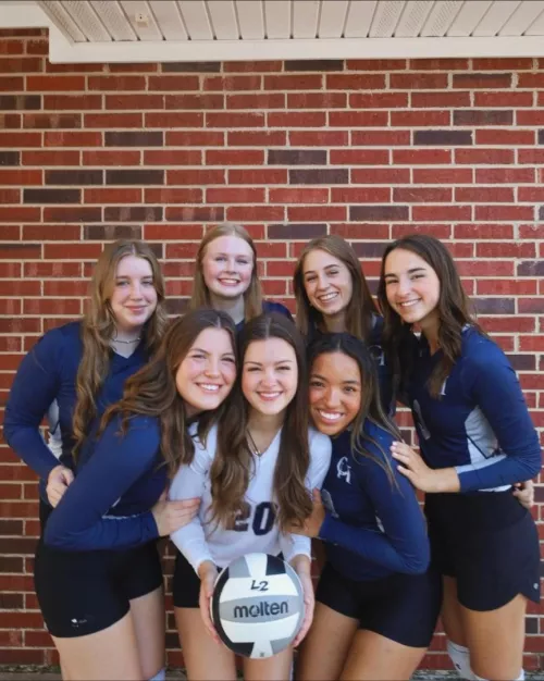 College volleyball girls by Adorable-Internet609