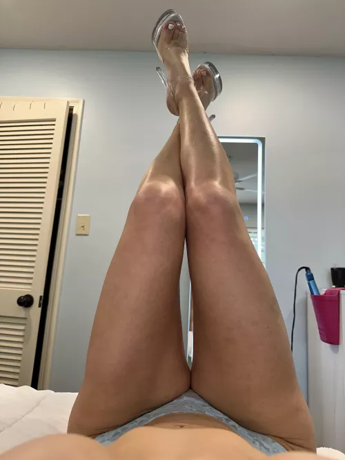 Just the right spot for you to put them on your shoulders  by fitnesswife1983