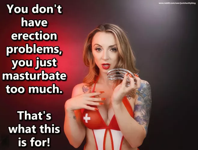 Maybe not the solution you were hoping for when you went to the doctor? by justchastityblog