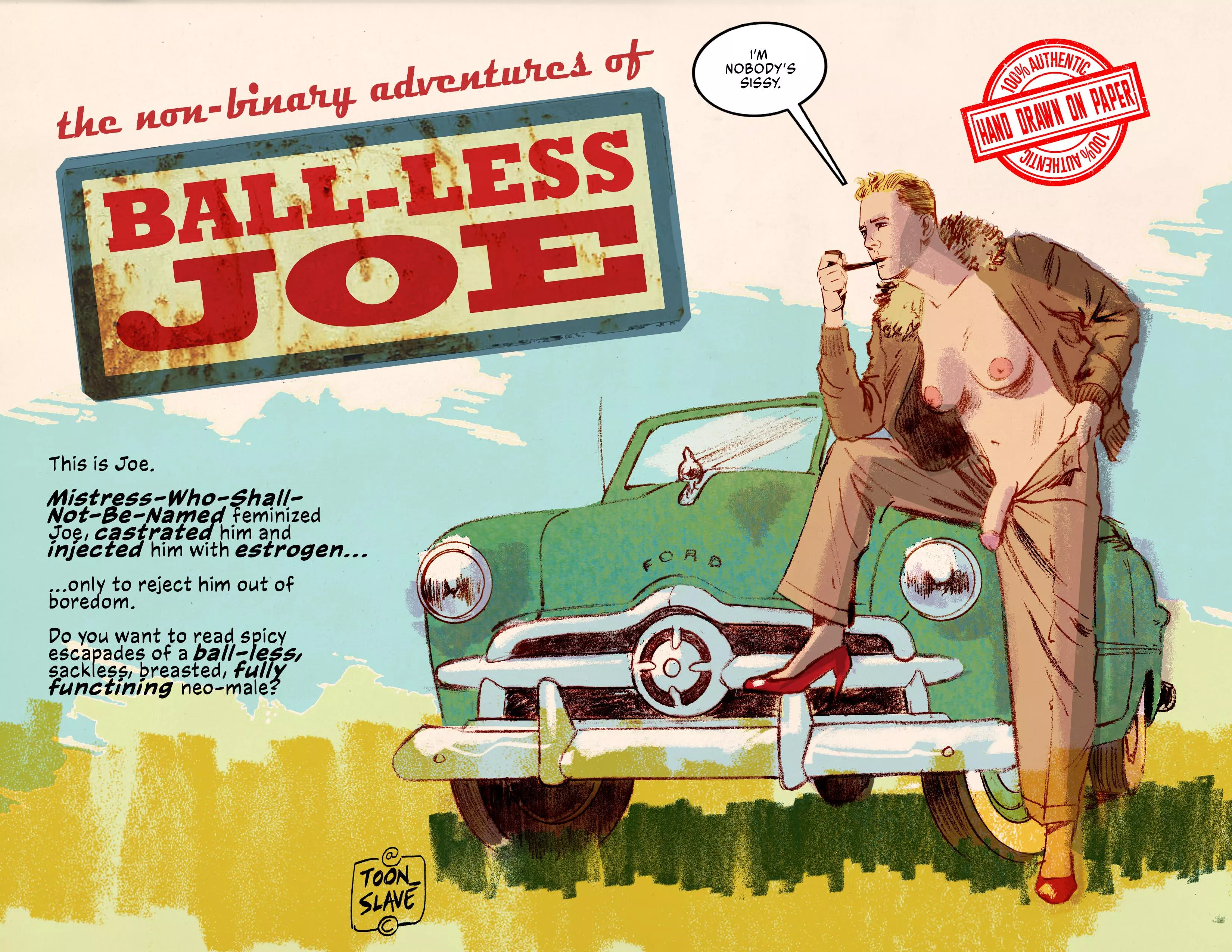 Neo-male femboy transformation comics are hard to find. Just seeing if there's an audience. If there is, more will be posted. posted by toon_slave