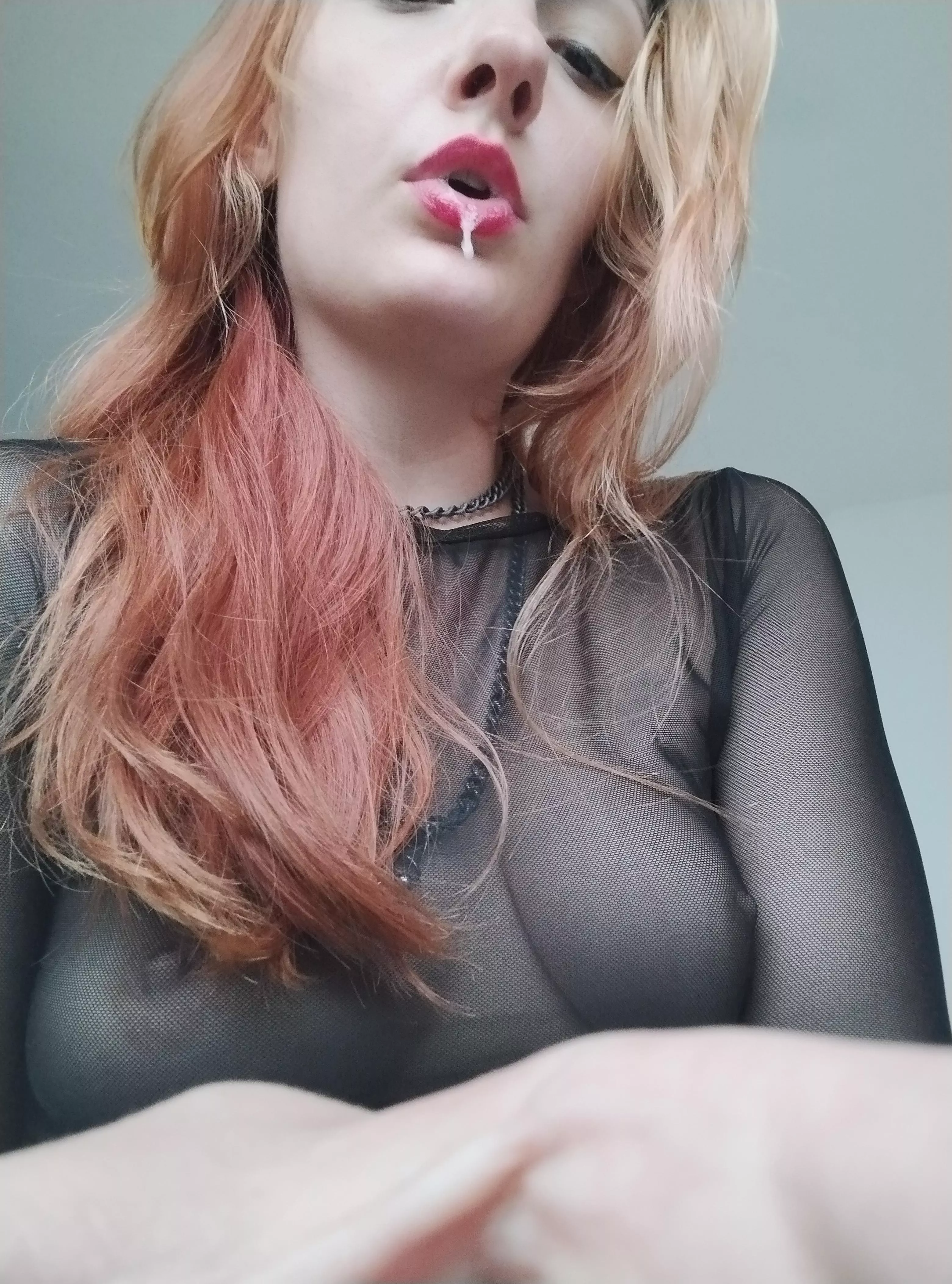 Open your mouth. I won't let you breath but I'll spit in your mouth  posted by MadyMari