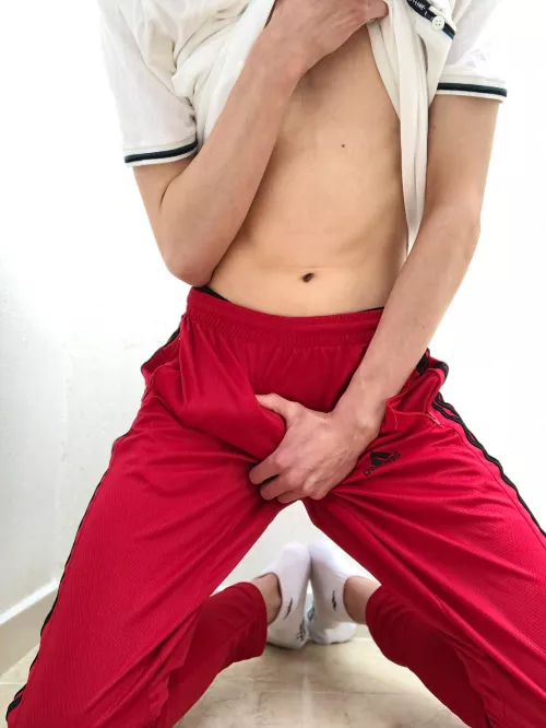 Ready to go to the gym… but I still need my protein by Kevingoodboytwink