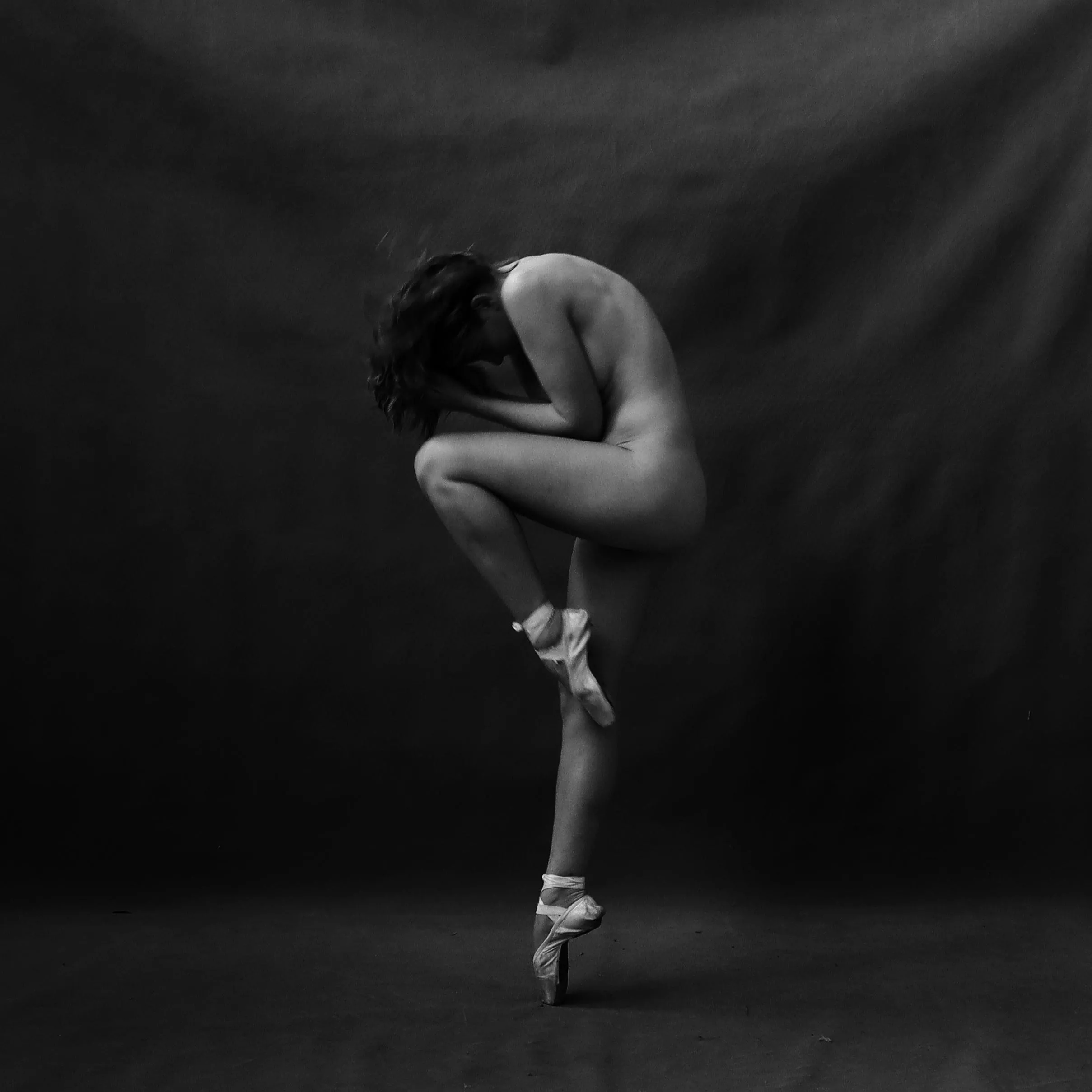 Self Portrait - using a timer and pointe shoes adds an interesting challenge to self Portrait work!  posted by Rileyjademodel