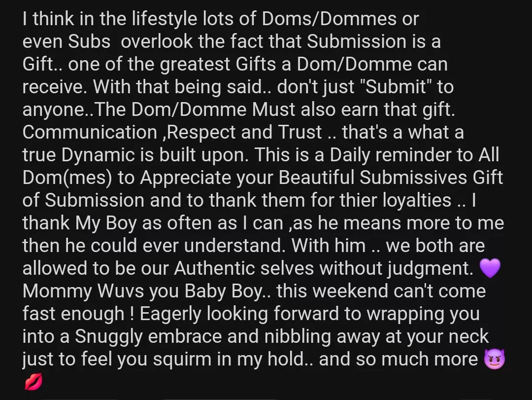 Submission is a gift 🎁 by VapeUnicorn