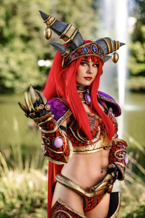 Alexstrasza (WOW) by me RainbowRaven / Pic by Tugosh by RainbowRaven_