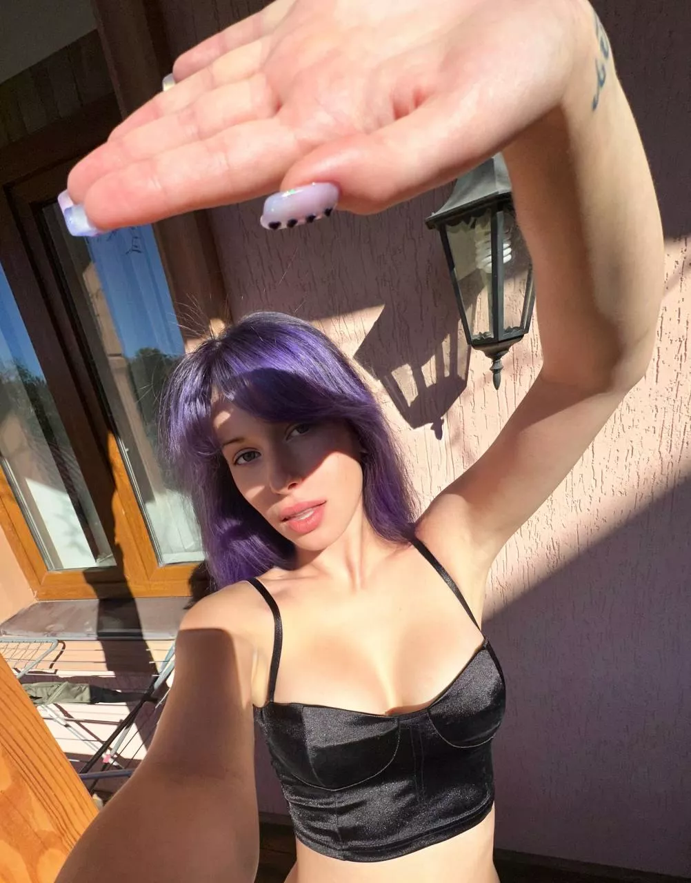 Blocking out the rays, but not the good vibes! posted by Hearts_Queene