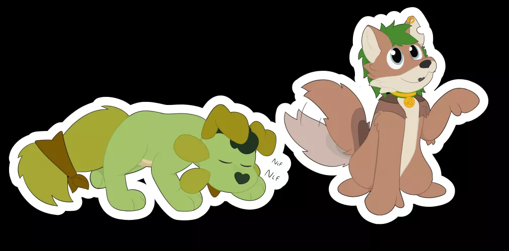 I smell some others green dog around this subreddit (art by me) by CheapGriffy