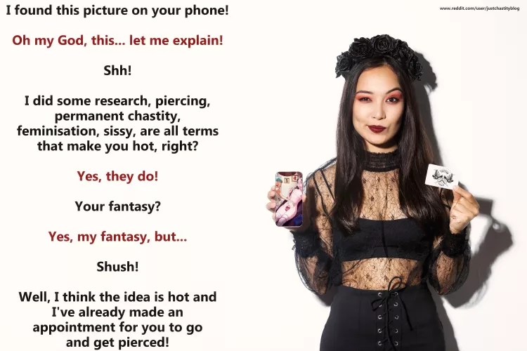 It's bad if you get caught, but good if your girlfriend is opened up to new things! by justchastityblog