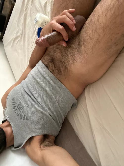 just got back from partying, rolling high as fuck, time for bro time (35) lubed up my cut cock, now only need to hold urs and take a good whiff by sxhrbro1