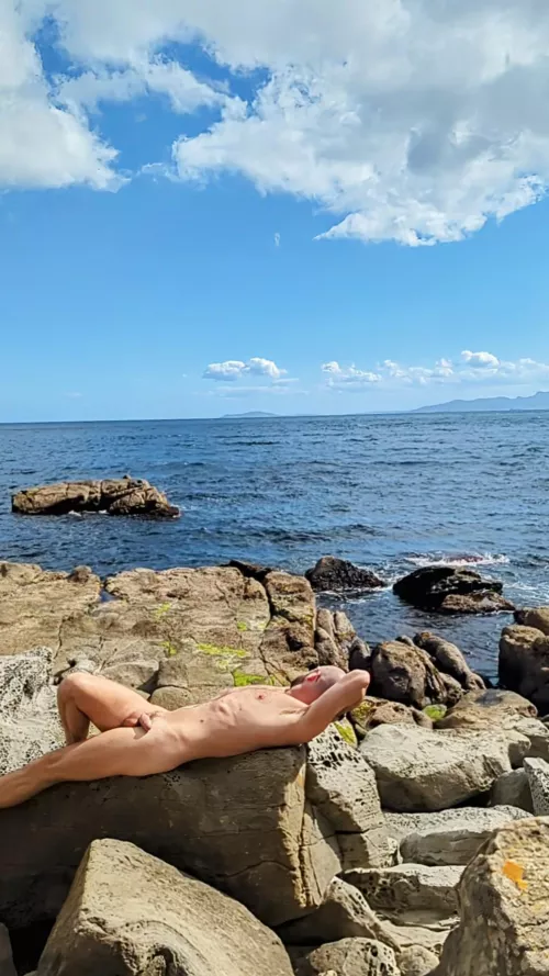 Looking across the straitof Gibraltar  by kinkergarten