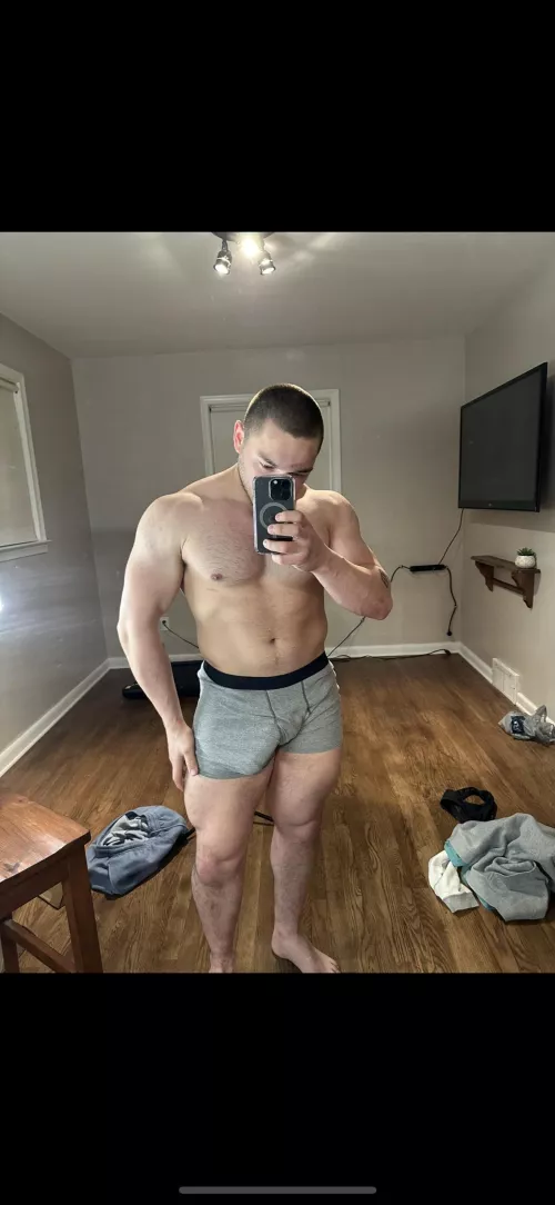 Someone said I look small in my grey ones 🥺 by Mattybb68756