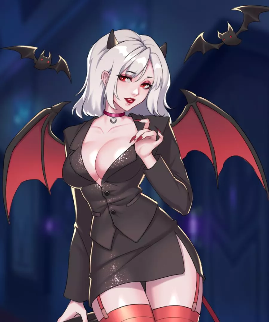 Succubus in a strict suit (LUST KINGDOM) posted by KanavaStudio