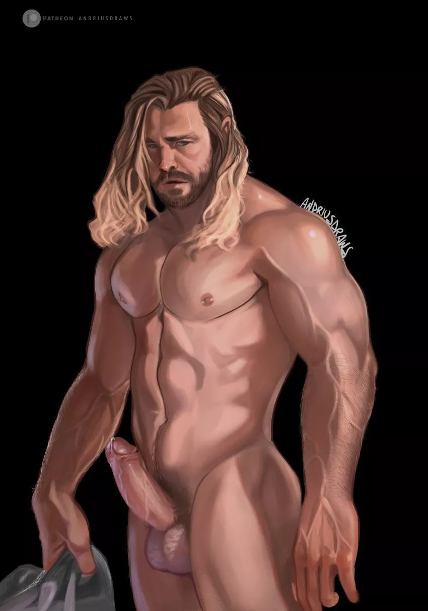 After being saved by Thor, he tells you that you have to thank him for it… (andriusdraws) [Marvel] posted by KSB353