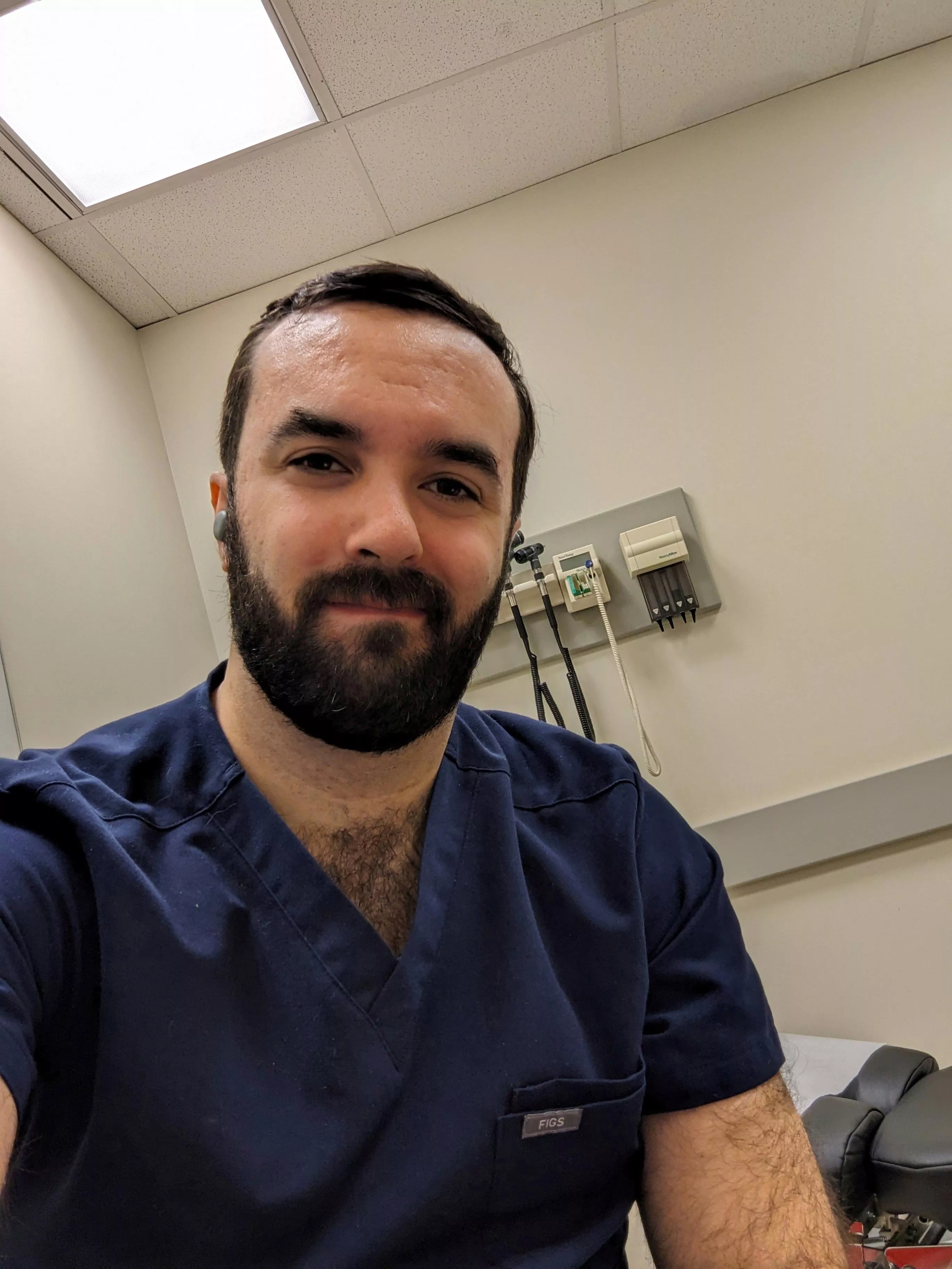 Another day in clinic with a fresh haircut posted by Ahptimus