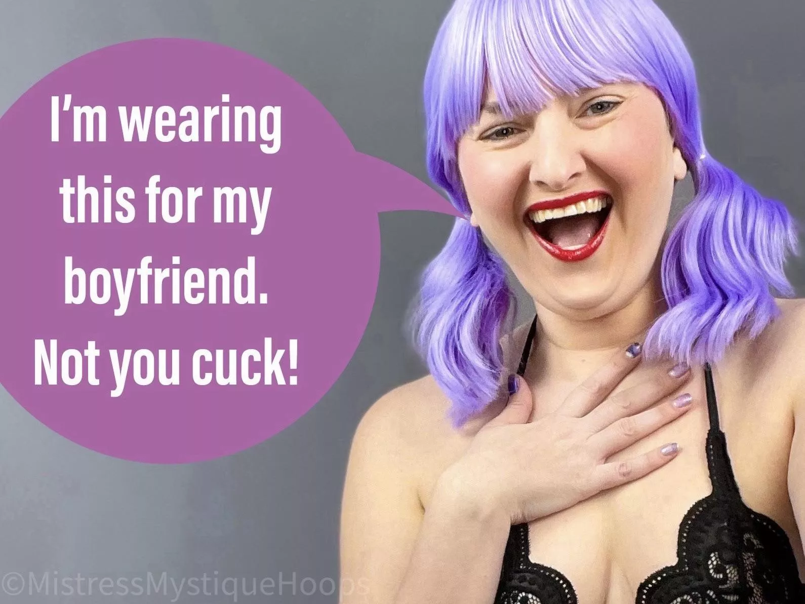Cucks don't deserve to see me in sexy lingerie! posted by MistressMystiqueHoop