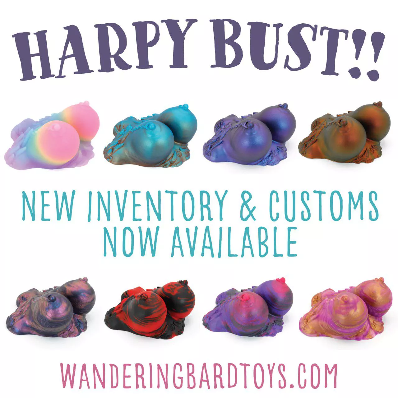 Harpy Bust at The Wandering Bard!! posted by wanderingbardtoys