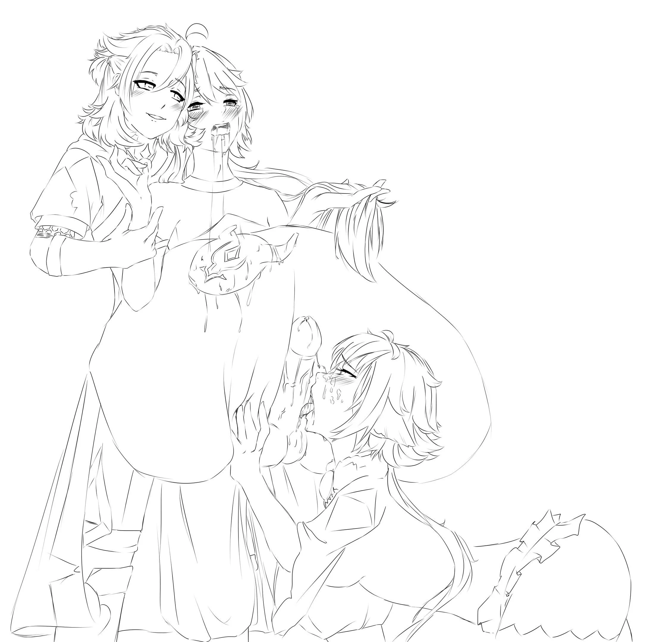 {image} Another Albedo experiment goes right by QTJoe (Genshin, Male Pred, Horny Pred, Hilichurl Prey, Monster Prey, Post Vore, Post Digestion, Horny Girl, Dick, Erection, Blowjob, Cum) posted by Mysterious-Budget-50