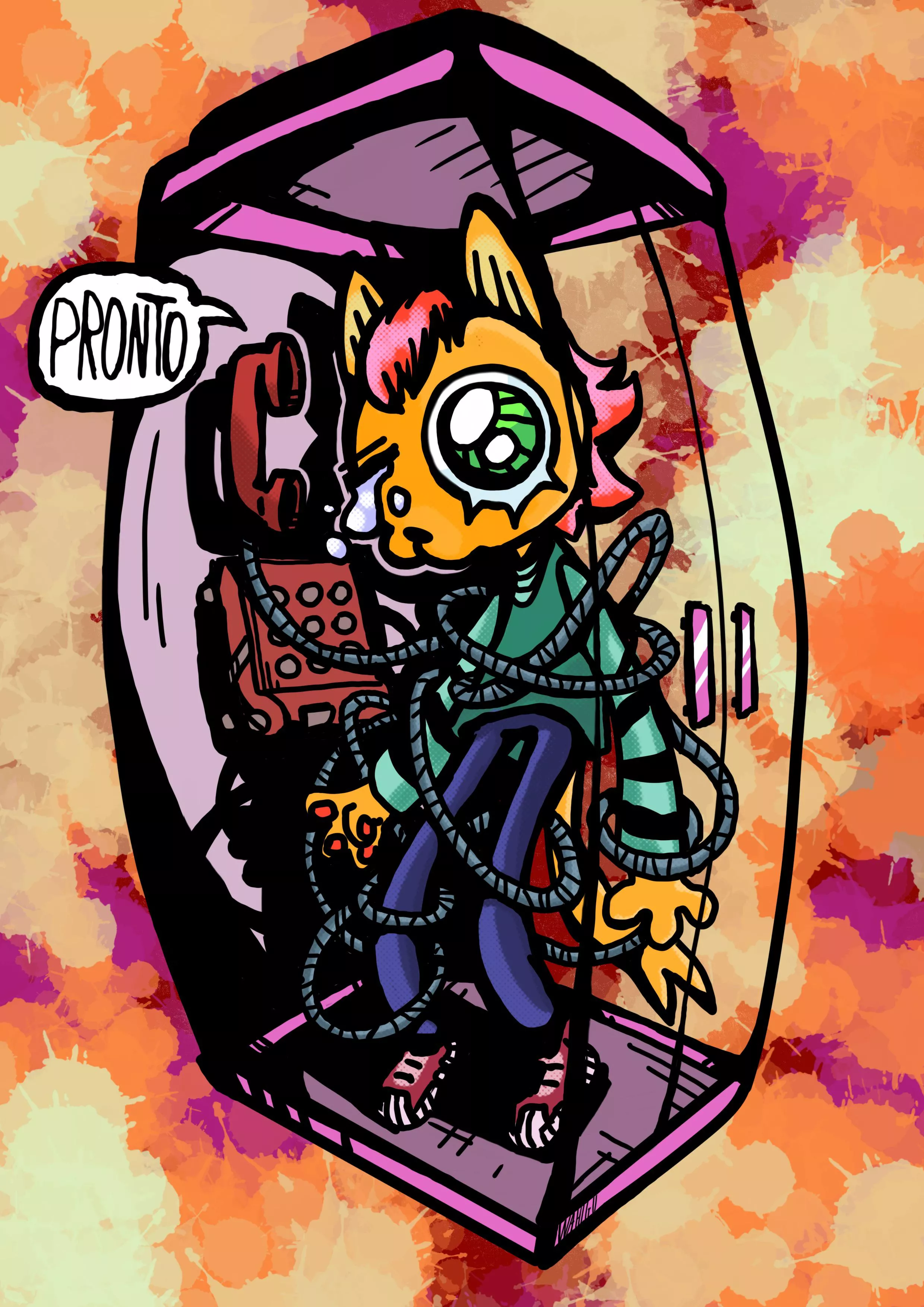 Pronto, illustration by me [OC] posted by Wahlgo