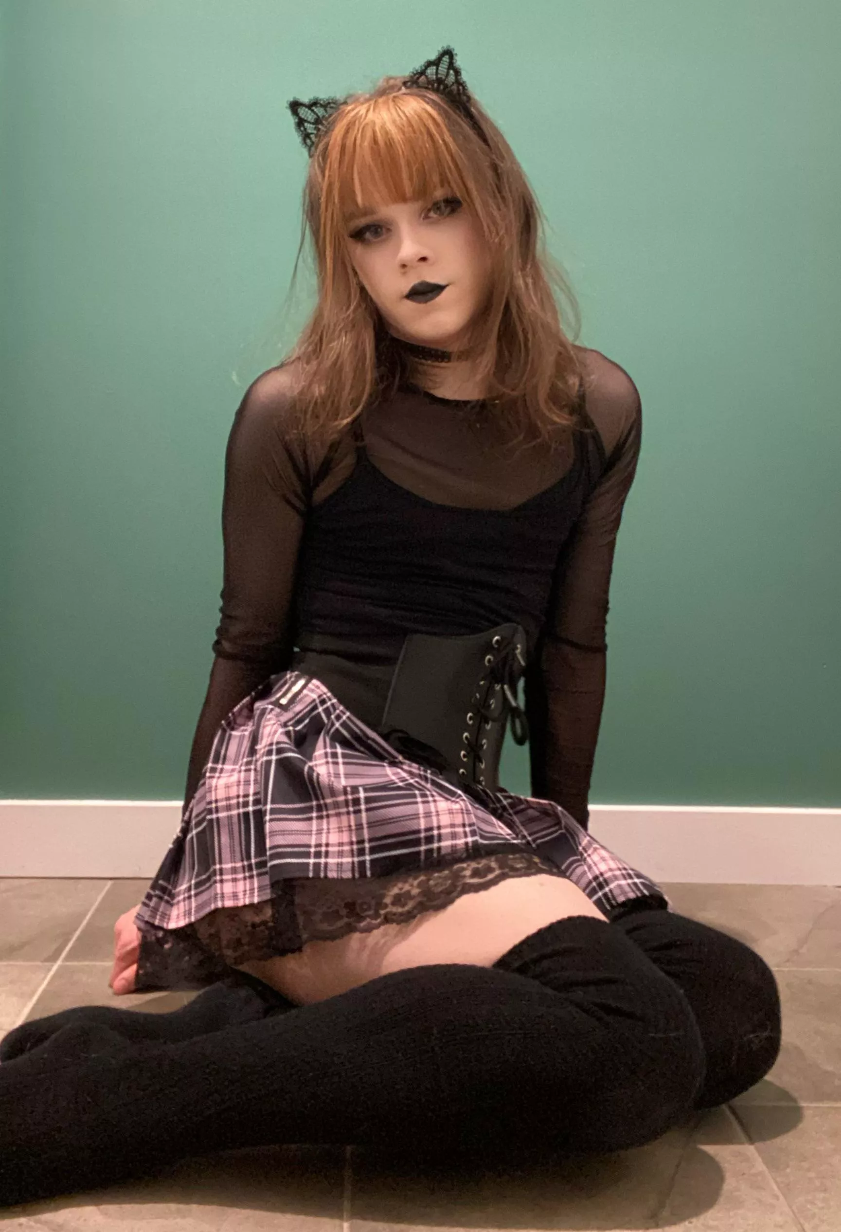 Rare picture of me with my real hair :3 posted by Dry-Apple2493