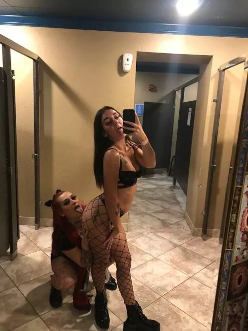 Rave bathroom selfie w/ my bff  by radbitchliv