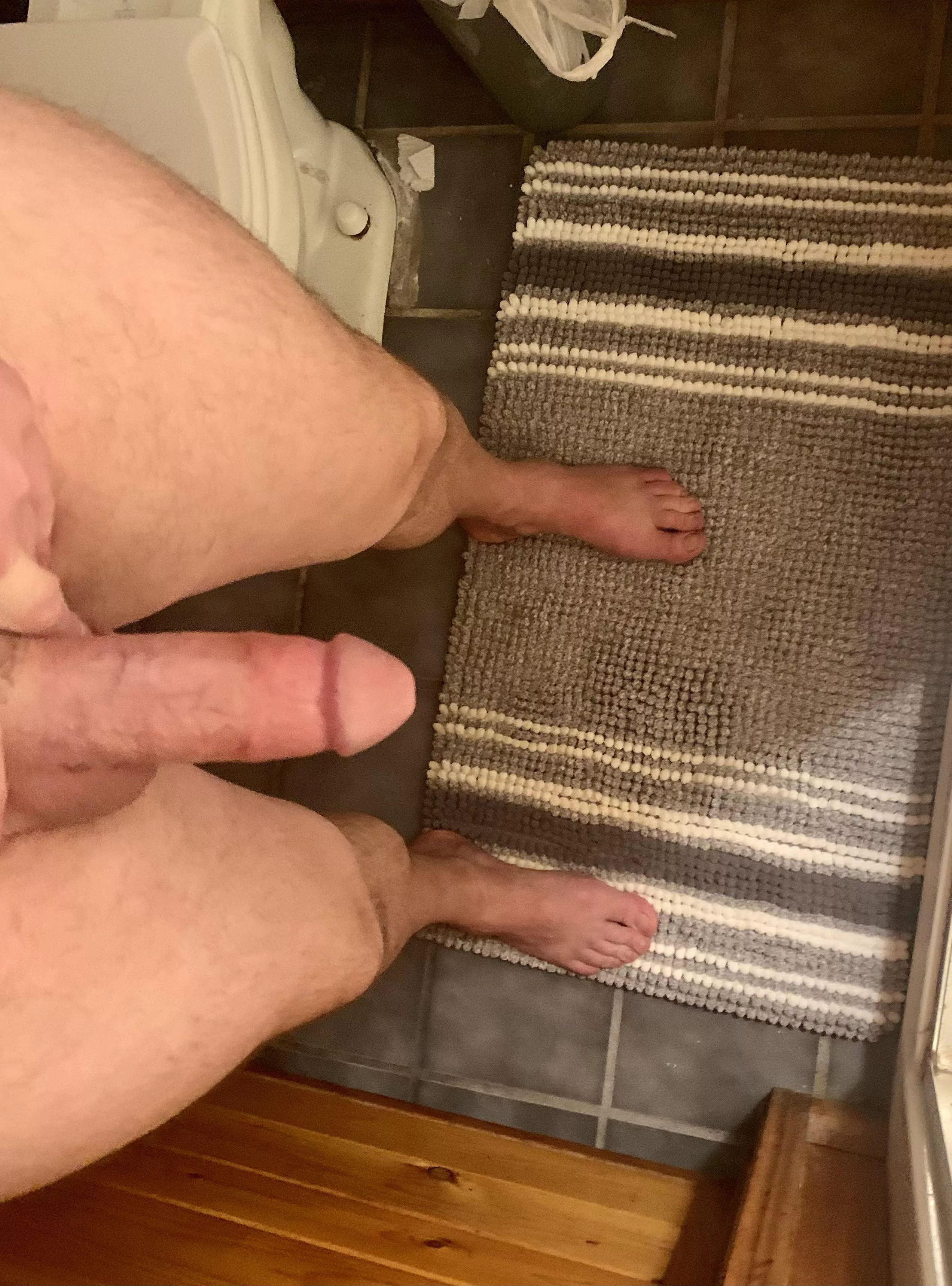 Stepping into the shower. posted by BarfyMan369