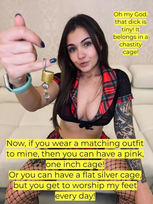 Which chastity sub will you be for Amelia? by annasmilee-milf