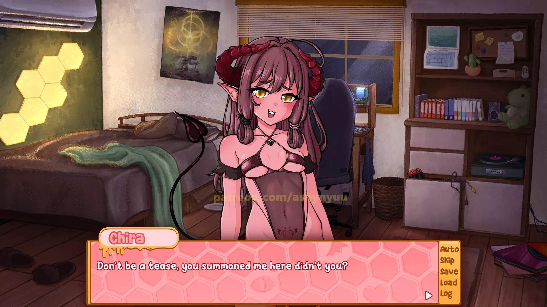 work for a visual novel in progress (art by me) posted by AshyNyuu