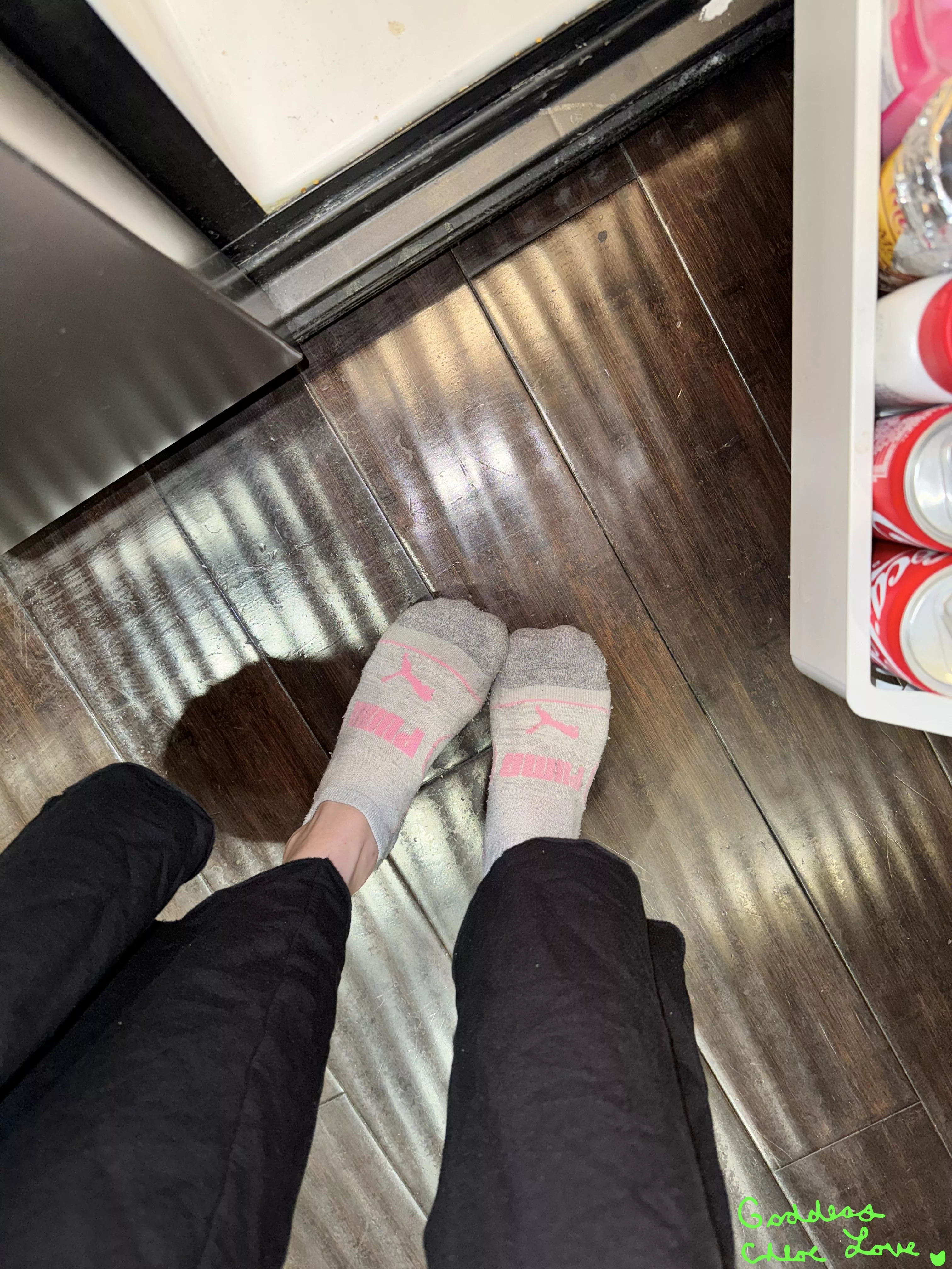 Day 6 of stinking these s0cks... LAST DAY 😈 [F] posted by Goddess_ChloeLove