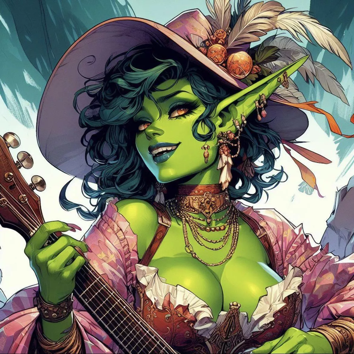 Goblin Bard posted by ladybughex