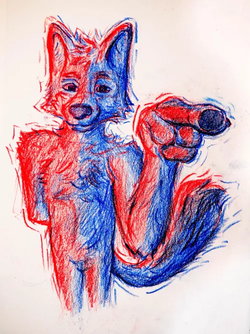 I tried to use colored pencils for the first time. Opinions ? by fox_757