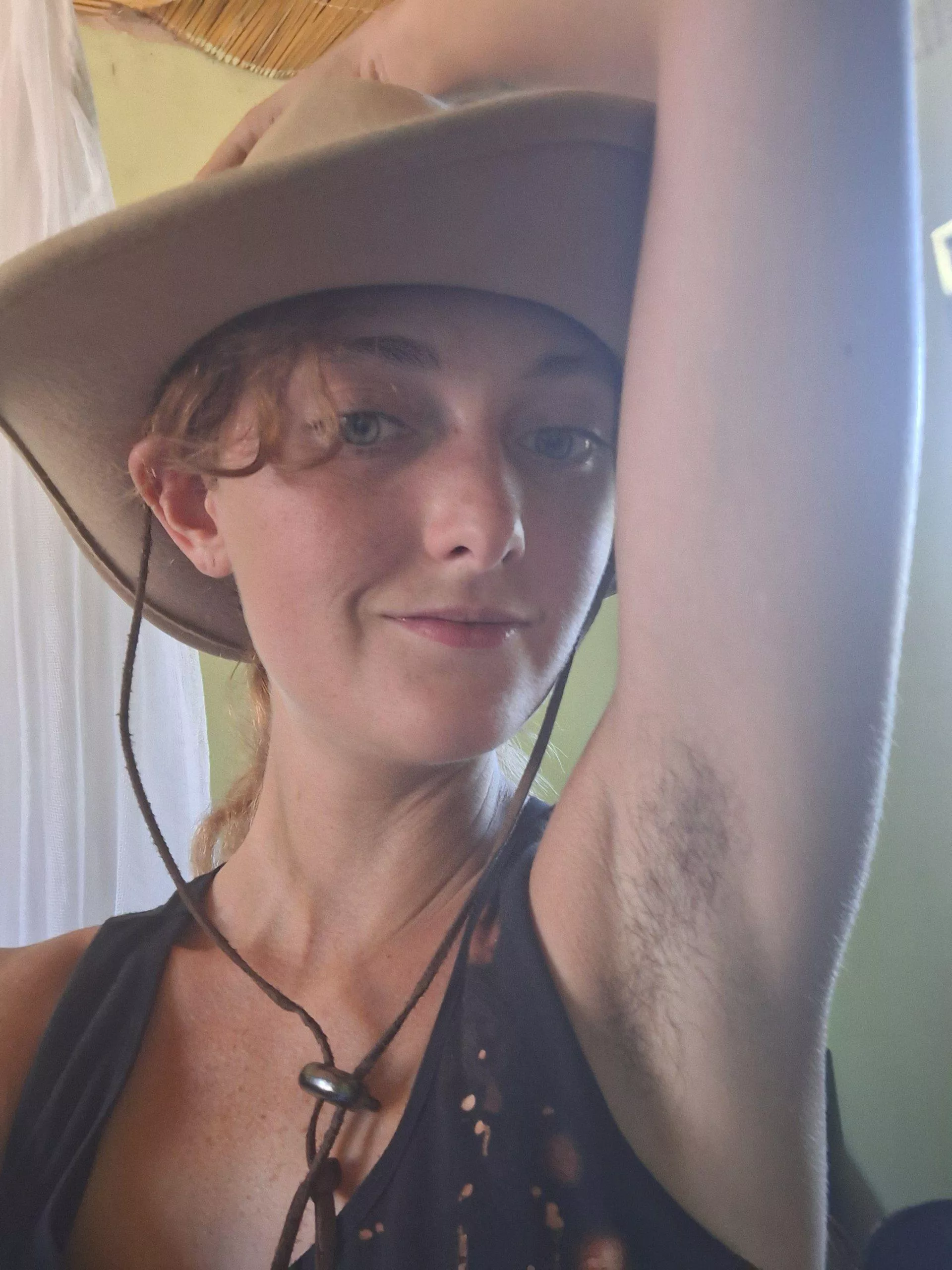 my cowboy hat, my pose, my armpits - ur choice, hun. F18 posted by ikasngdio