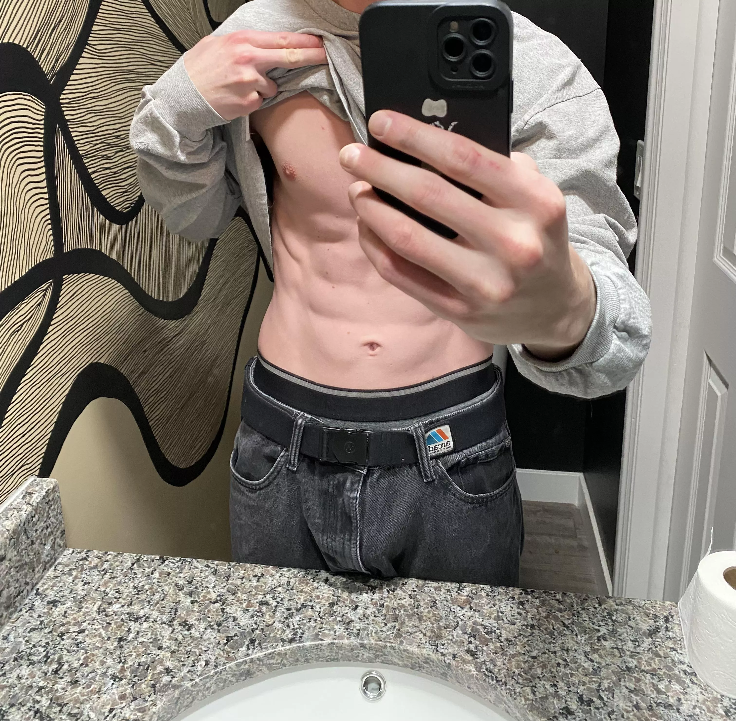 Not a lot of people expect these abs under my baggy clothes  posted by Austin-Comes