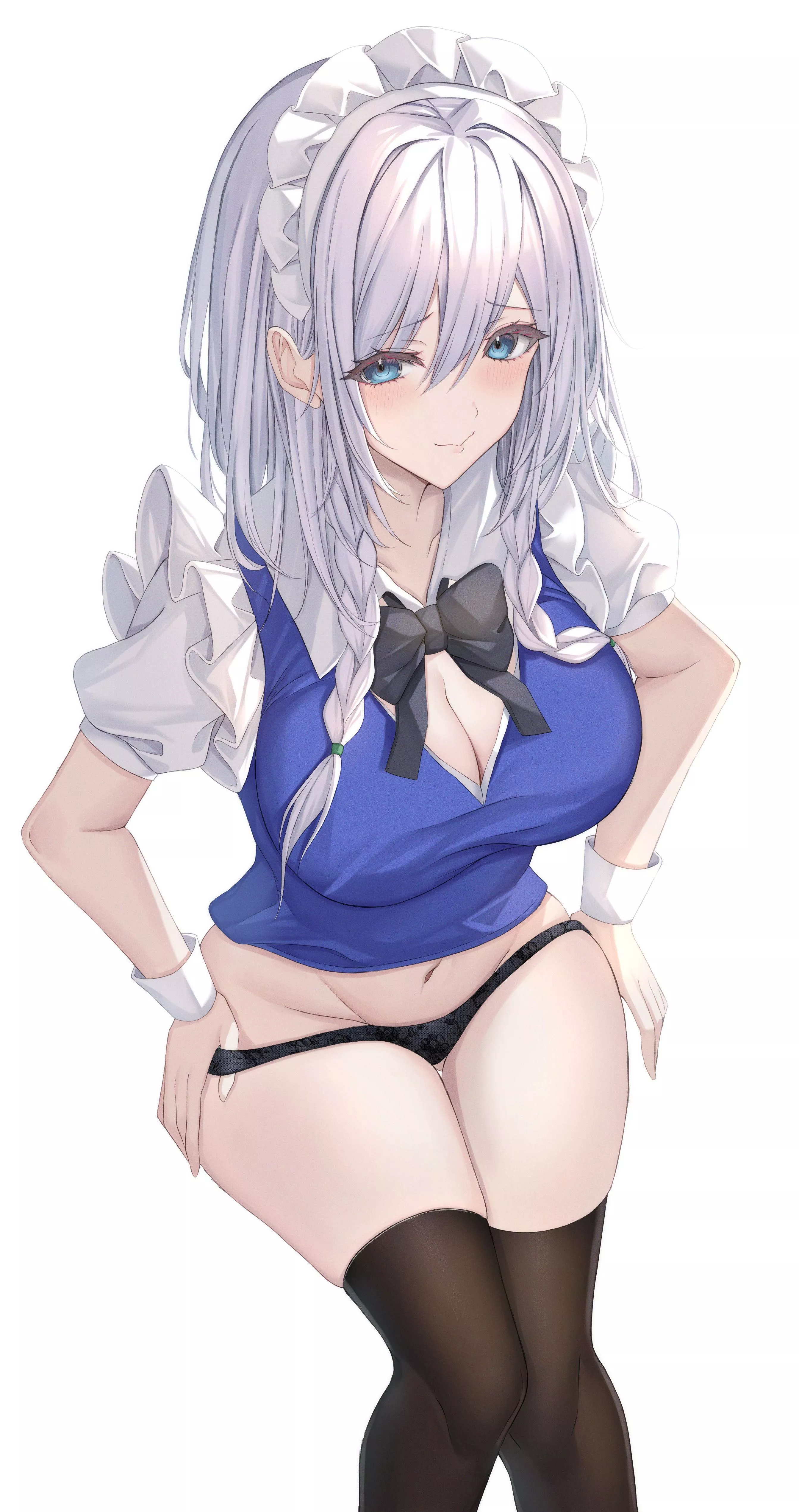 Sakuya taking off her panties  posted by xSaviour_N