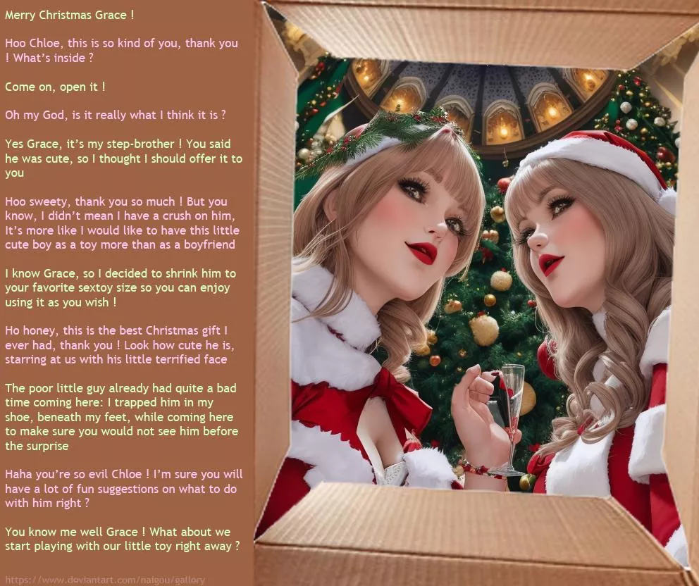 The perfect gift [shrinking][giantess] posted by Nalgou