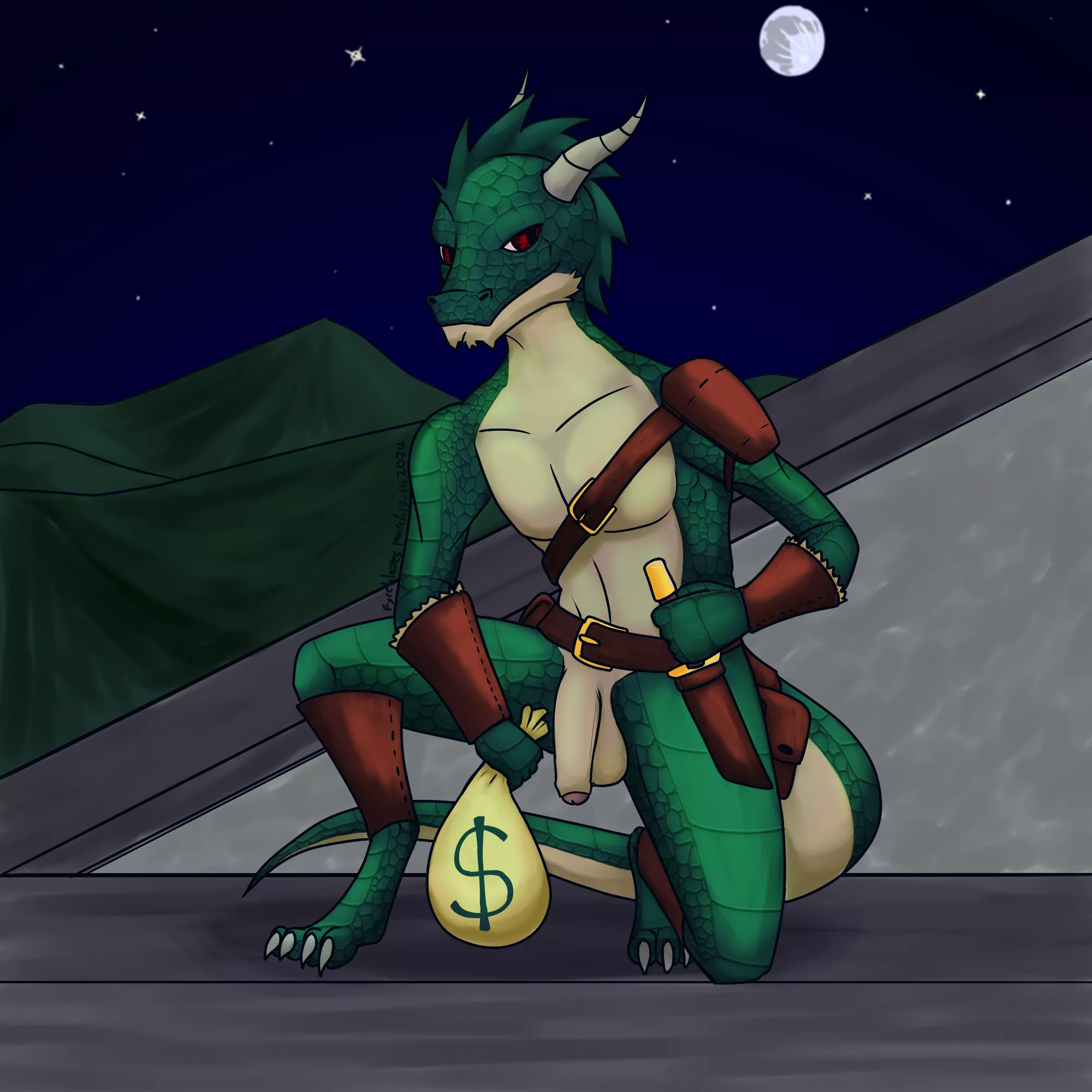 Thieving Kobold (art by me) posted by MagicKoboldBoi