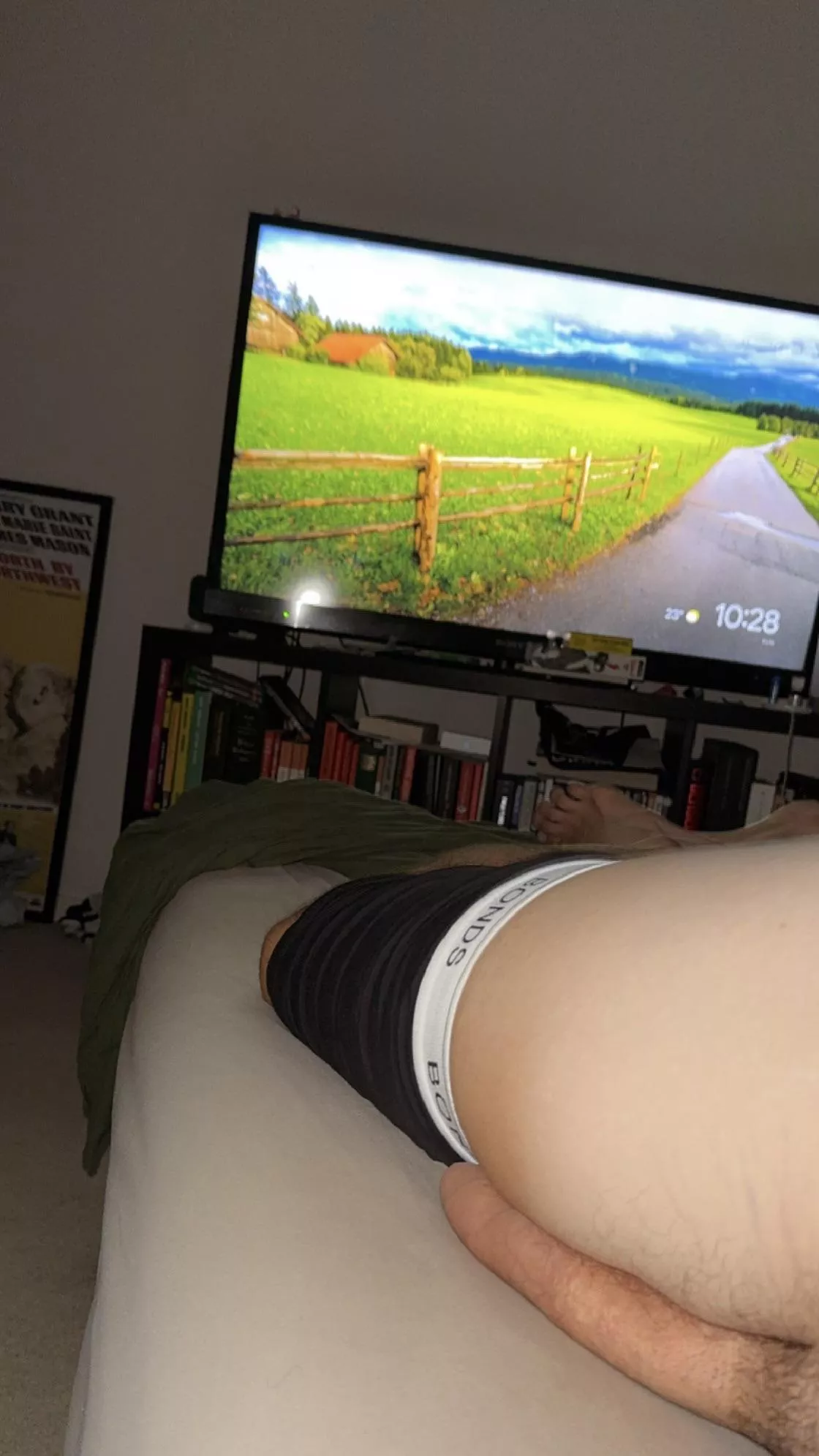 Who is rubbing up against it in bed to make it harder? posted by jaymesprince