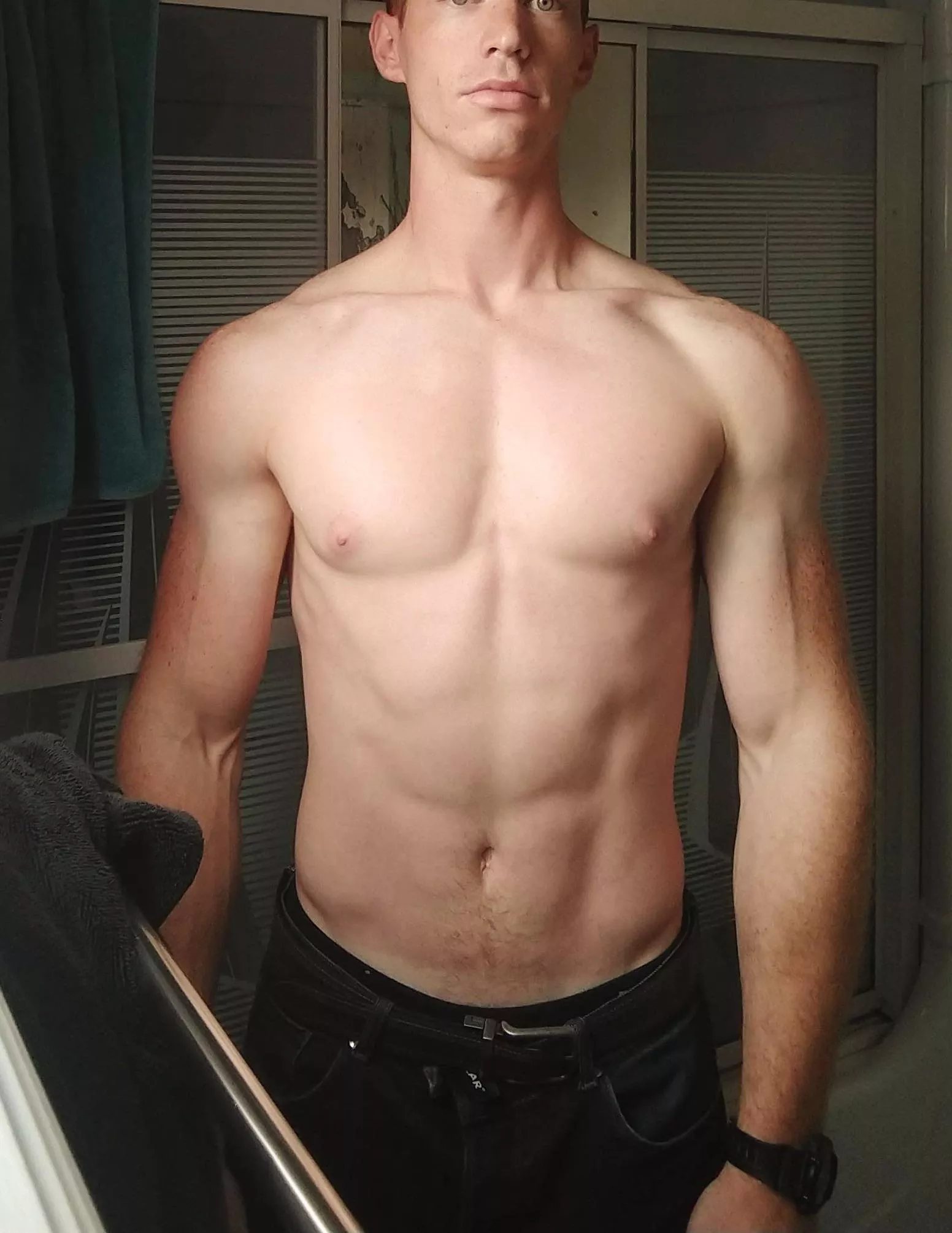 Almost hot enough to go outside shirtless 😄 posted by grabmebythehorn