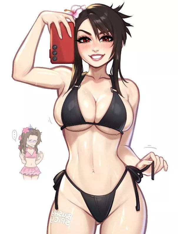 Bikini Tifa (blushyspicy) [Final Fantasy 7 Rebirth] posted by ClutteredBreadth